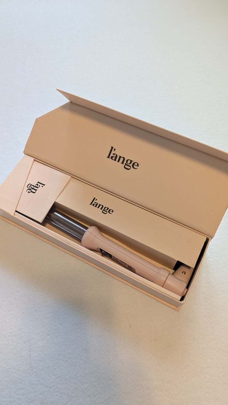 L'ange Ondulé 25mm Titanium Curling Wand in Blush New open box - Picture 3 of 5